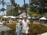 Ralph & Ruth at hotel poolside