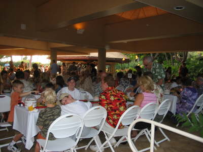 All seated for the Luau